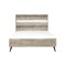 Armen Living Bridges Queen Platform Bed in Two Tone Acacia Wood LCBRBDGRQN - alternate 1